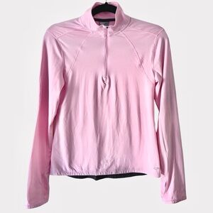 Champion Women's Light Pink Long Sleeve Quarter Zip Pullover